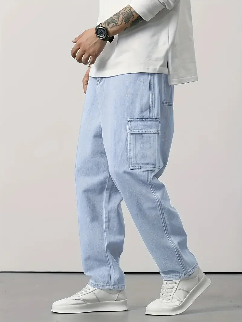 Blue Straight Jeans